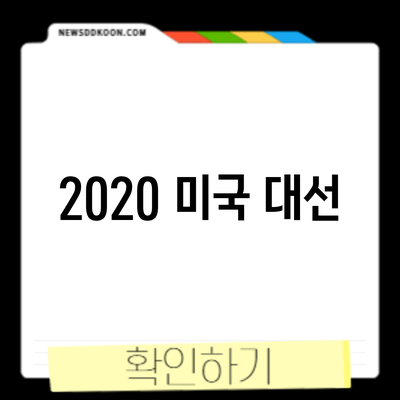 2020 미국 대선