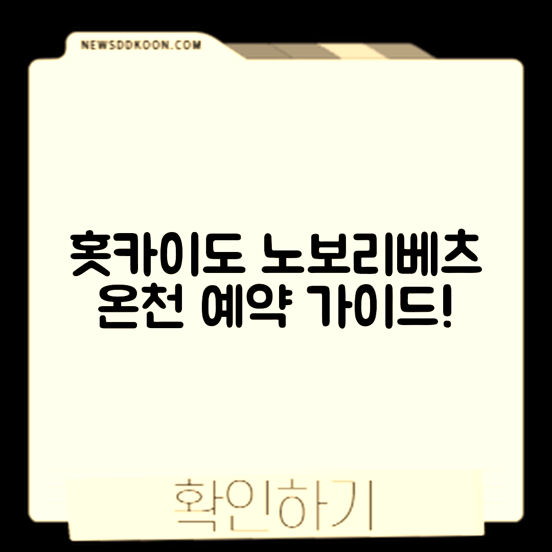 홋카이도 노보리베츠 온천 예약, 어떻게 할까?