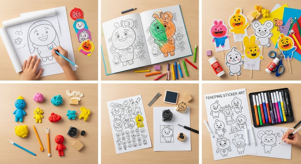 티니핑 캐릭터 따라 그리기 미술 놀이 활용법 7가지: 아이 창의력 쑥쑥!
